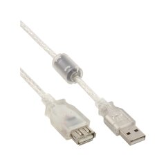 USB 2.0 Verlängerung, Stecker / Buchse, Typ A,...